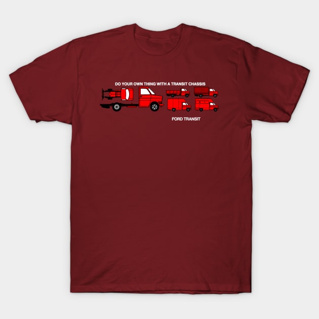 FORD TRANSIT - brochure detail T-Shirt by Throwback Motors